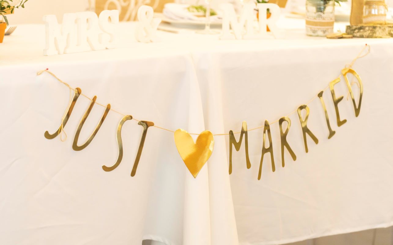 Guirlande « Just married »